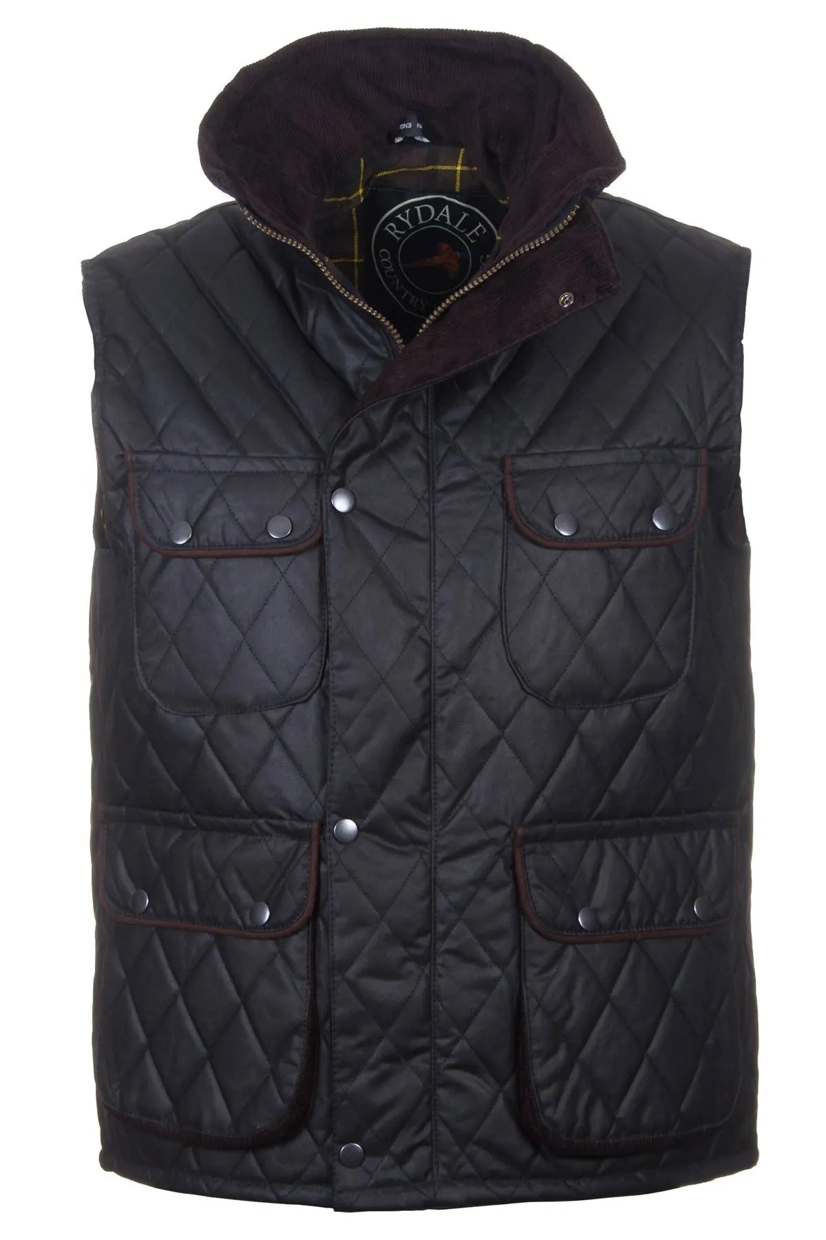 Men's Diamond Quilted Wax Waistcoat