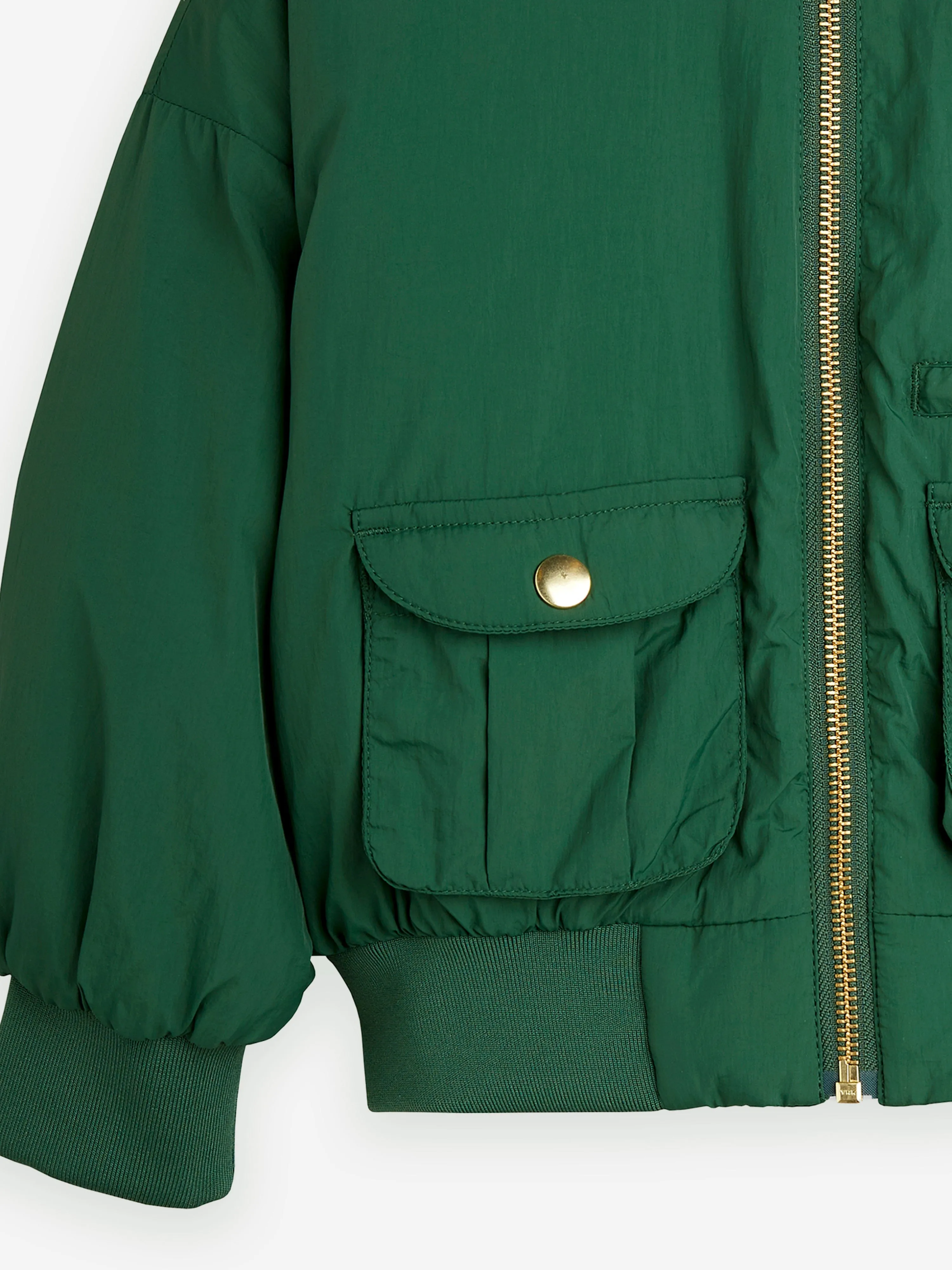 Mini Rodini Boys Baseball Jacket in Green