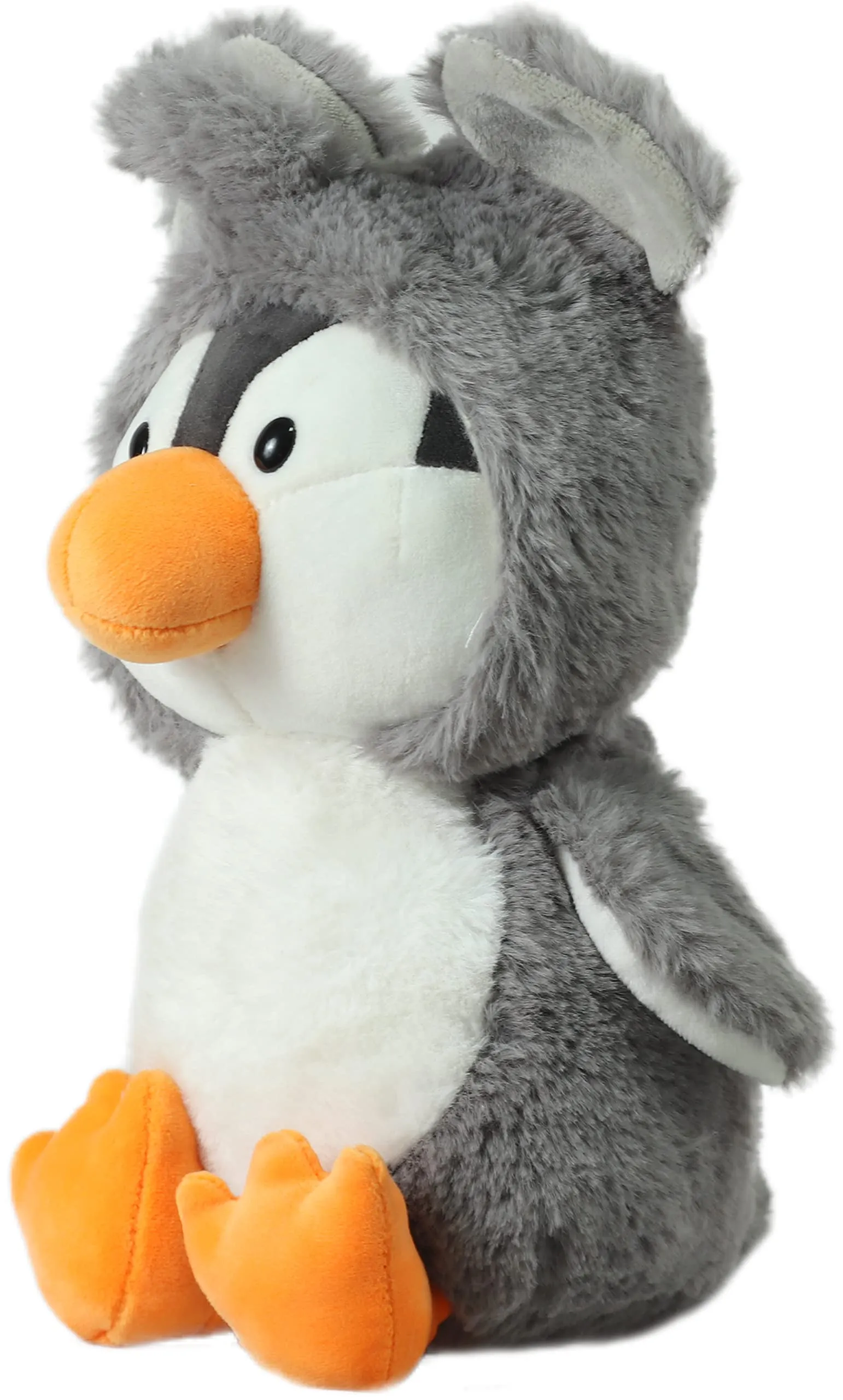 Mirada Cute Grey Penguin Soft Toy for Girls/Kids | Huggable Hoodie Penguin Soft Toy | Stuffed Plush Animal | Ideal for Birthdays & Special Occasions - 25cm