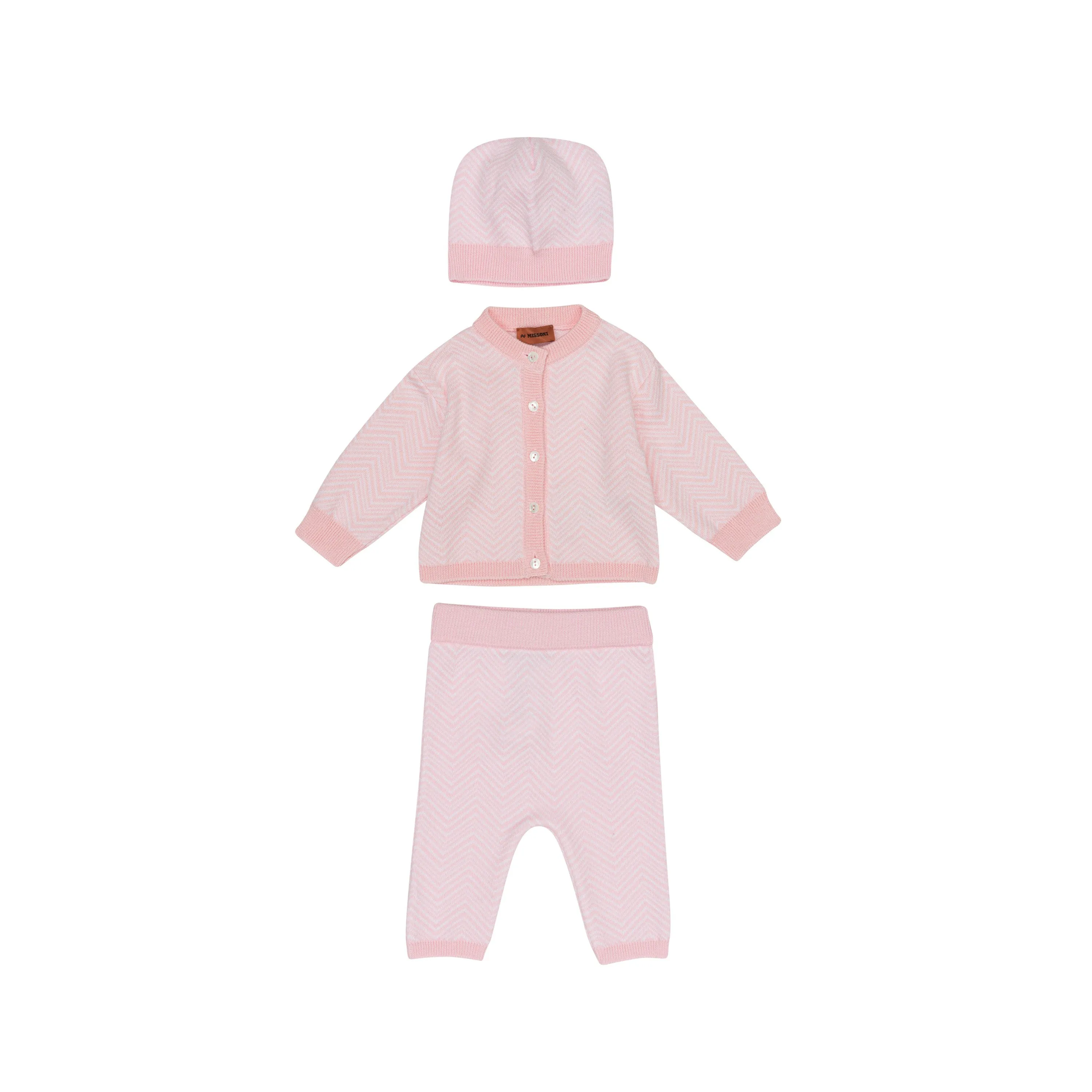 Missoni Baby Girls Zig Zag Pink Ensemble