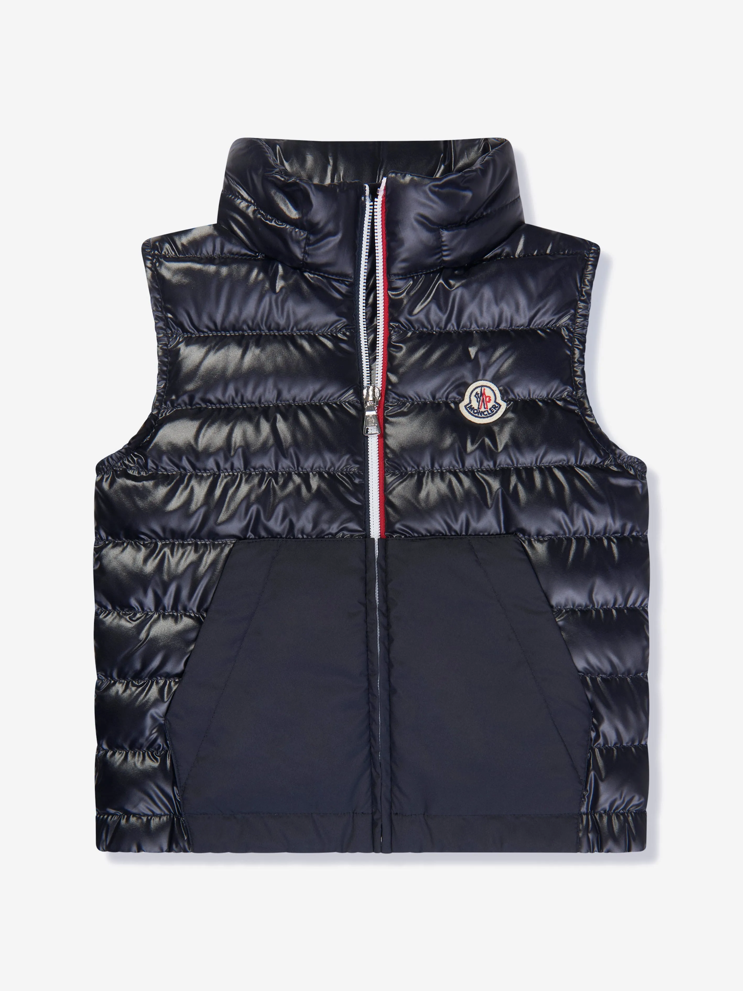 Moncler Enfant Boys Down Padded Apatou Gilet in Navy