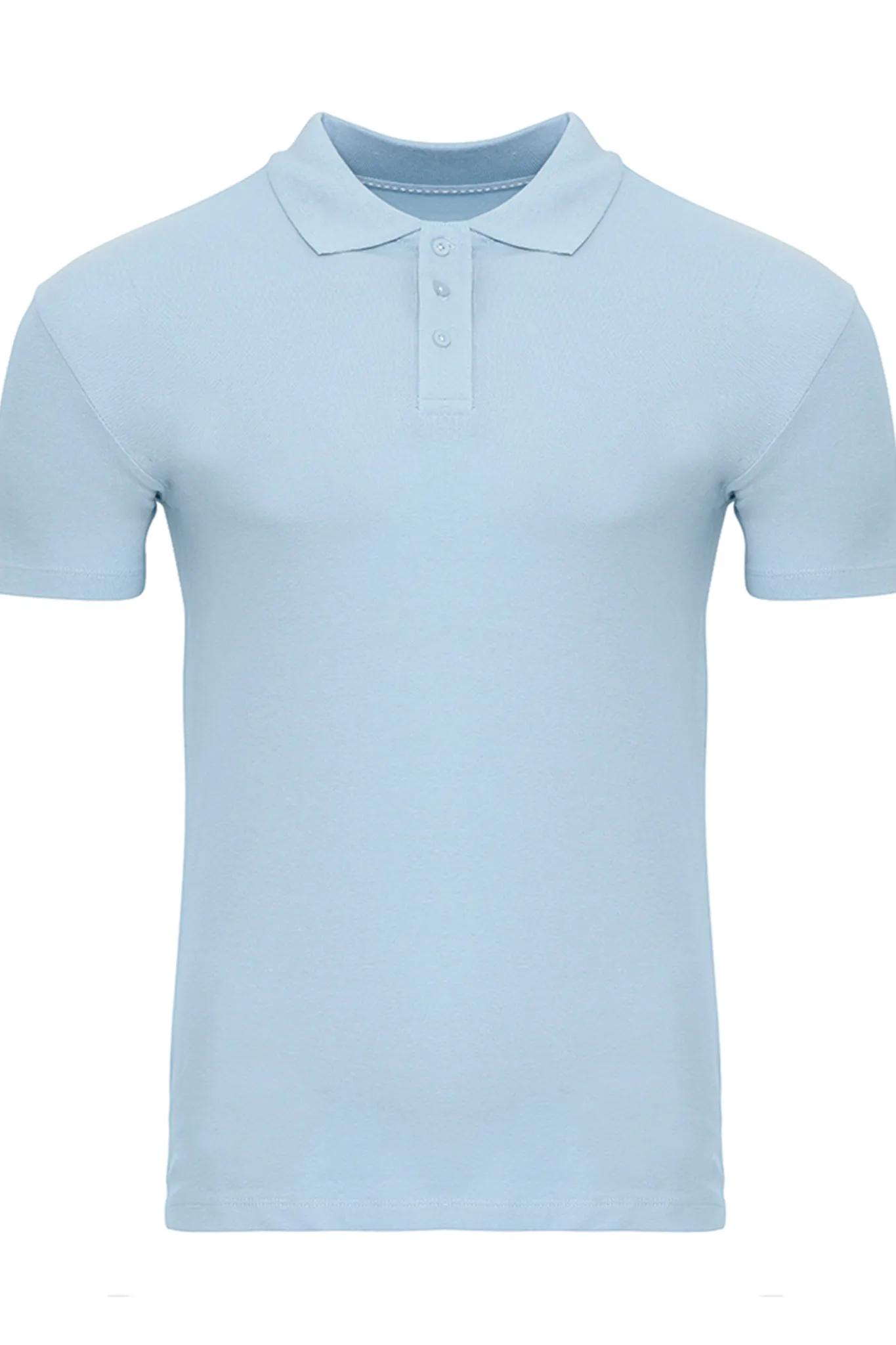 Muscle Polo Shirt - Light blue