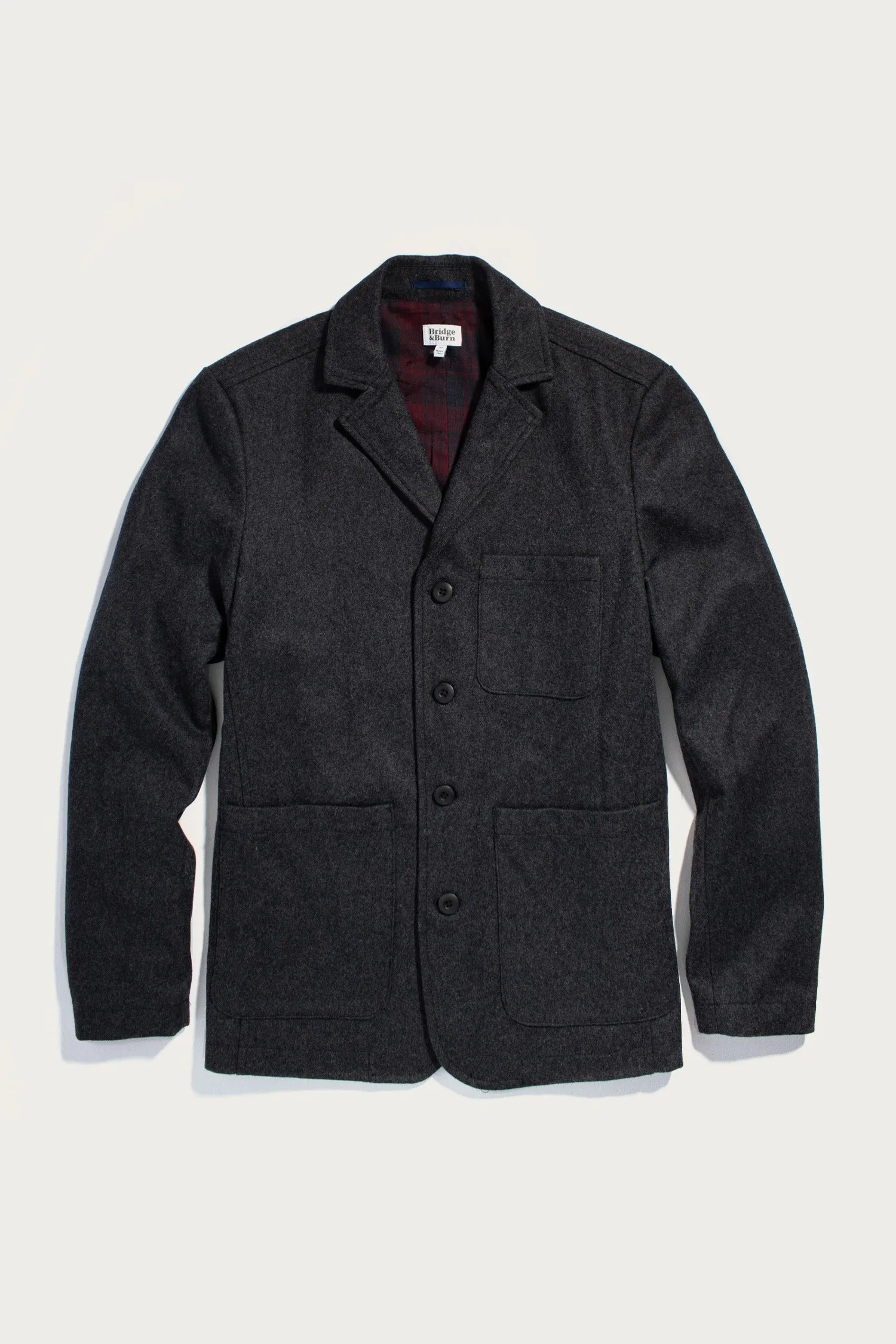 Nate Chore Blazer / Onyx Wool