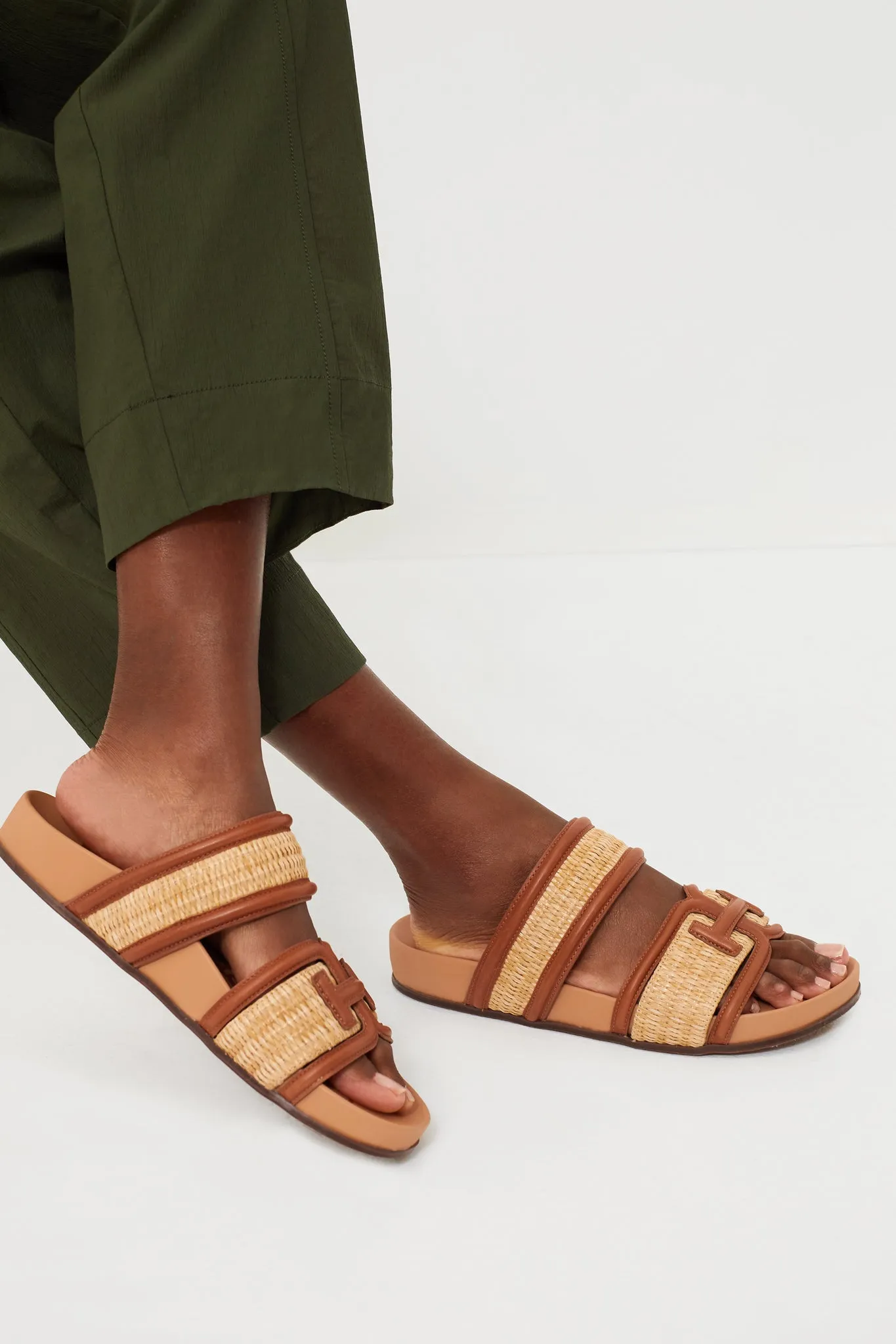 Natural Rich Cognac Rowan Sandals