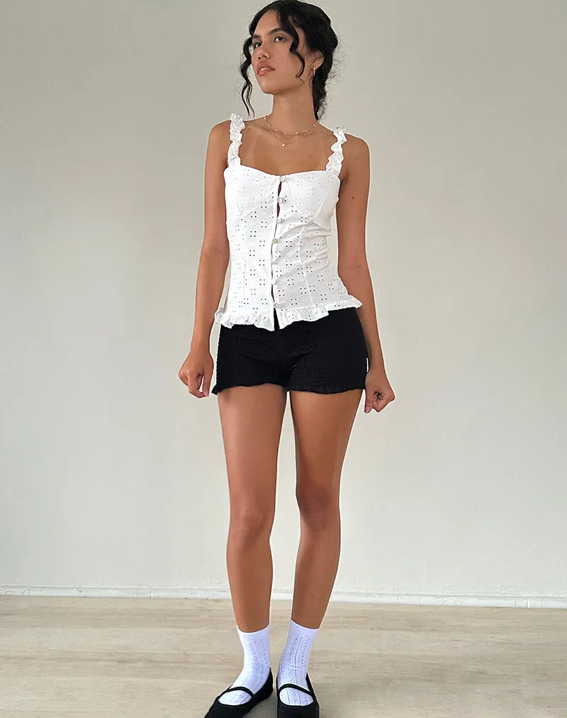 Neroli Corset Top in Broderie White