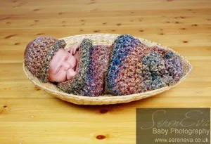 Newborn Watercolors Cocoon And Hat Set