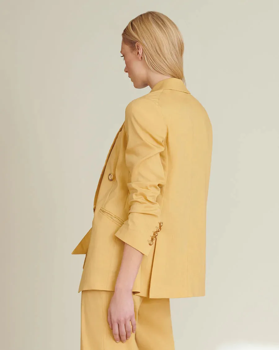 Nisha Boyfriend Jacket - Vintage Yellow