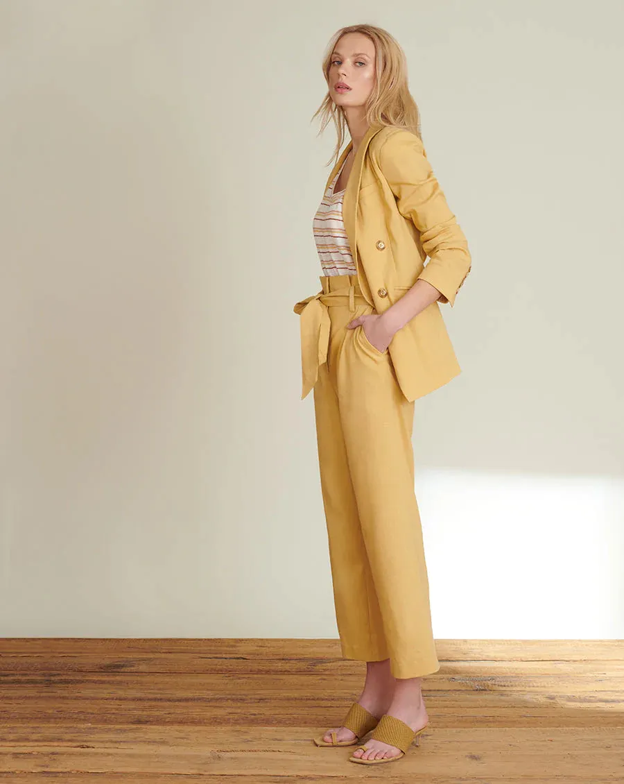 Nisha Boyfriend Jacket - Vintage Yellow