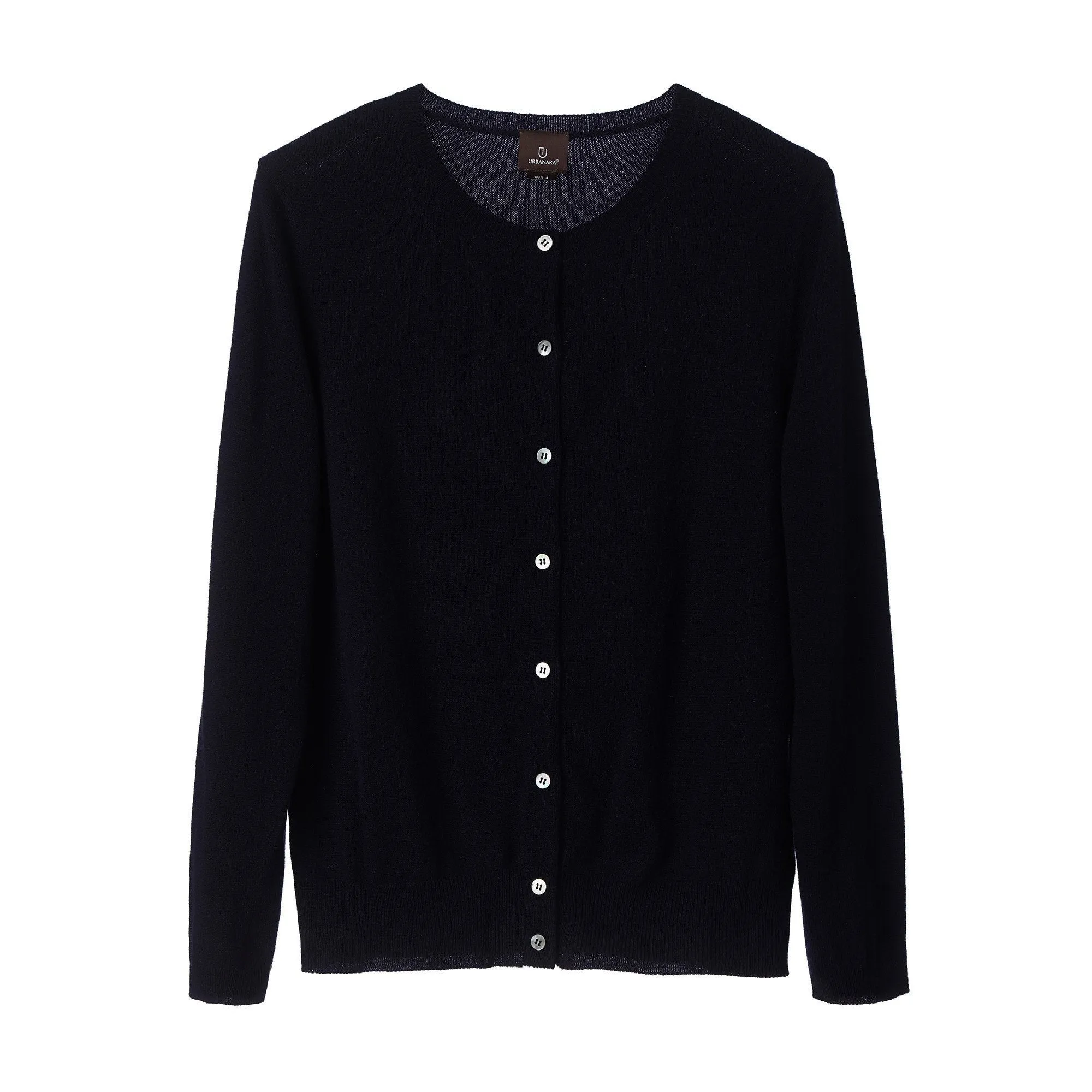 Nora Cashmere Cardigan [Midnight blue]