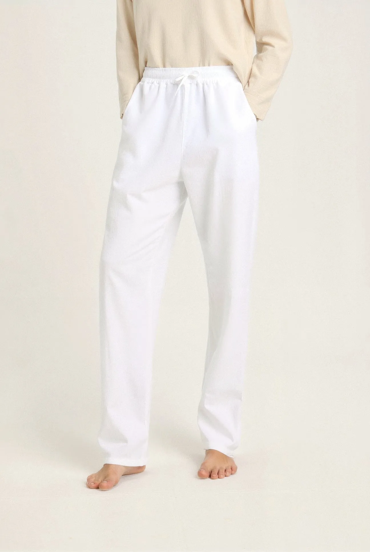 Old Money Lightweight Beach Cotton Linen Pants