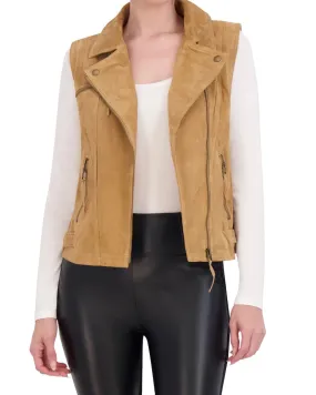 Ookie & Lala Suede Moto Vest