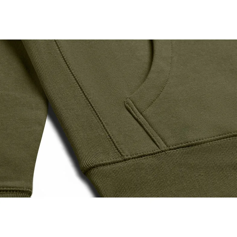 Organic Cotton Hoodie - Olive