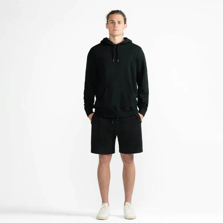 Organic French Terry Hoodie - Black