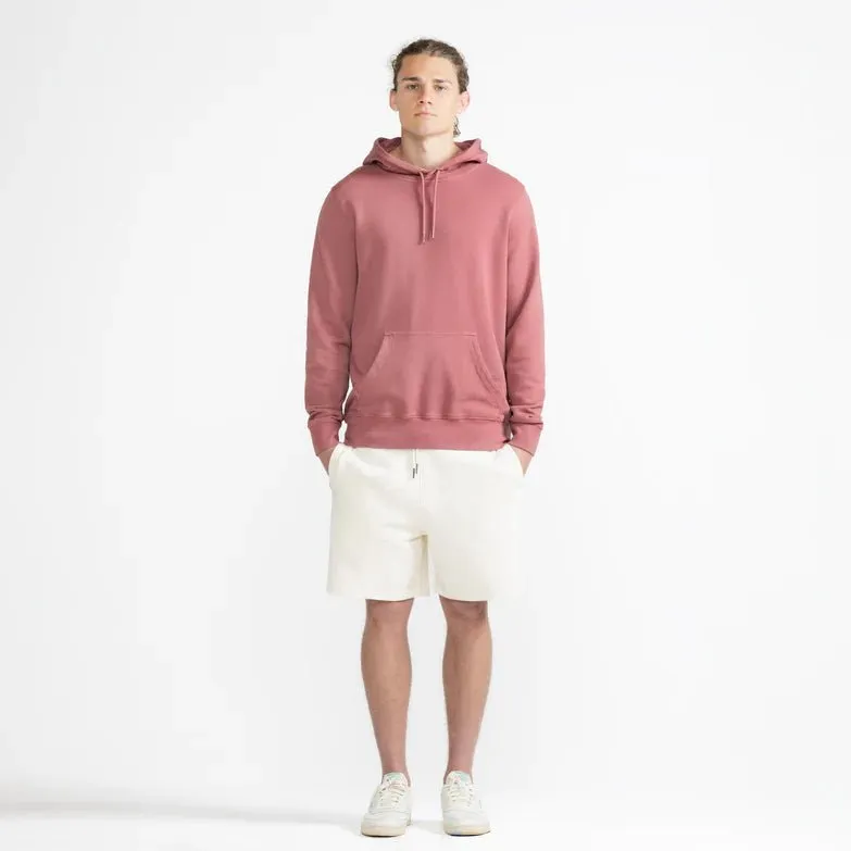 Organic French Terry Hoodie - Rosewood