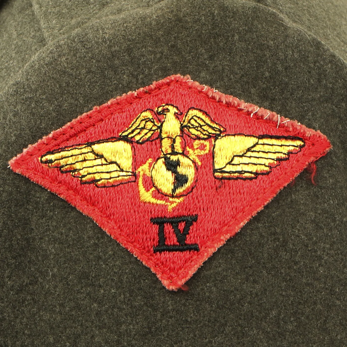 Original U.S. WWII USMC Named 4th Marine Aircraft Wing Uniform - Sergeant David Meckel