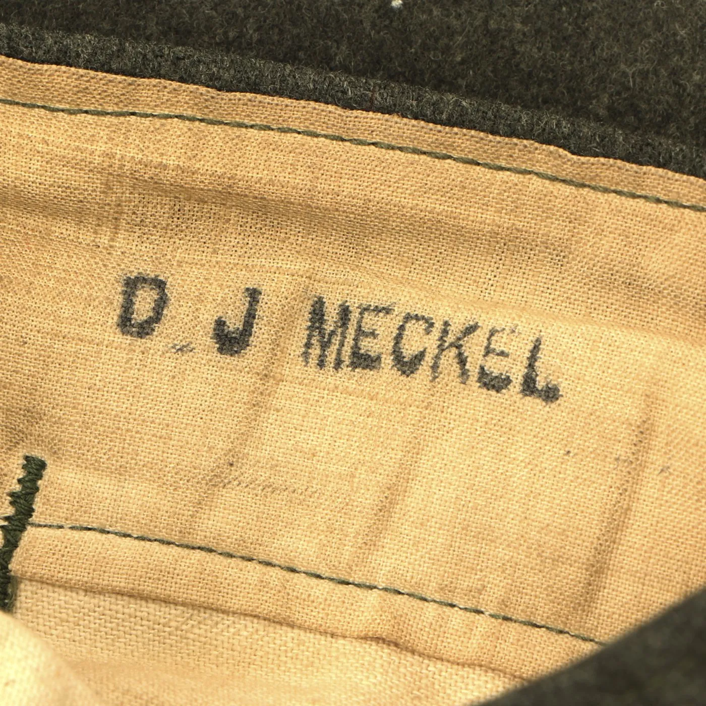 Original U.S. WWII USMC Named 4th Marine Aircraft Wing Uniform - Sergeant David Meckel