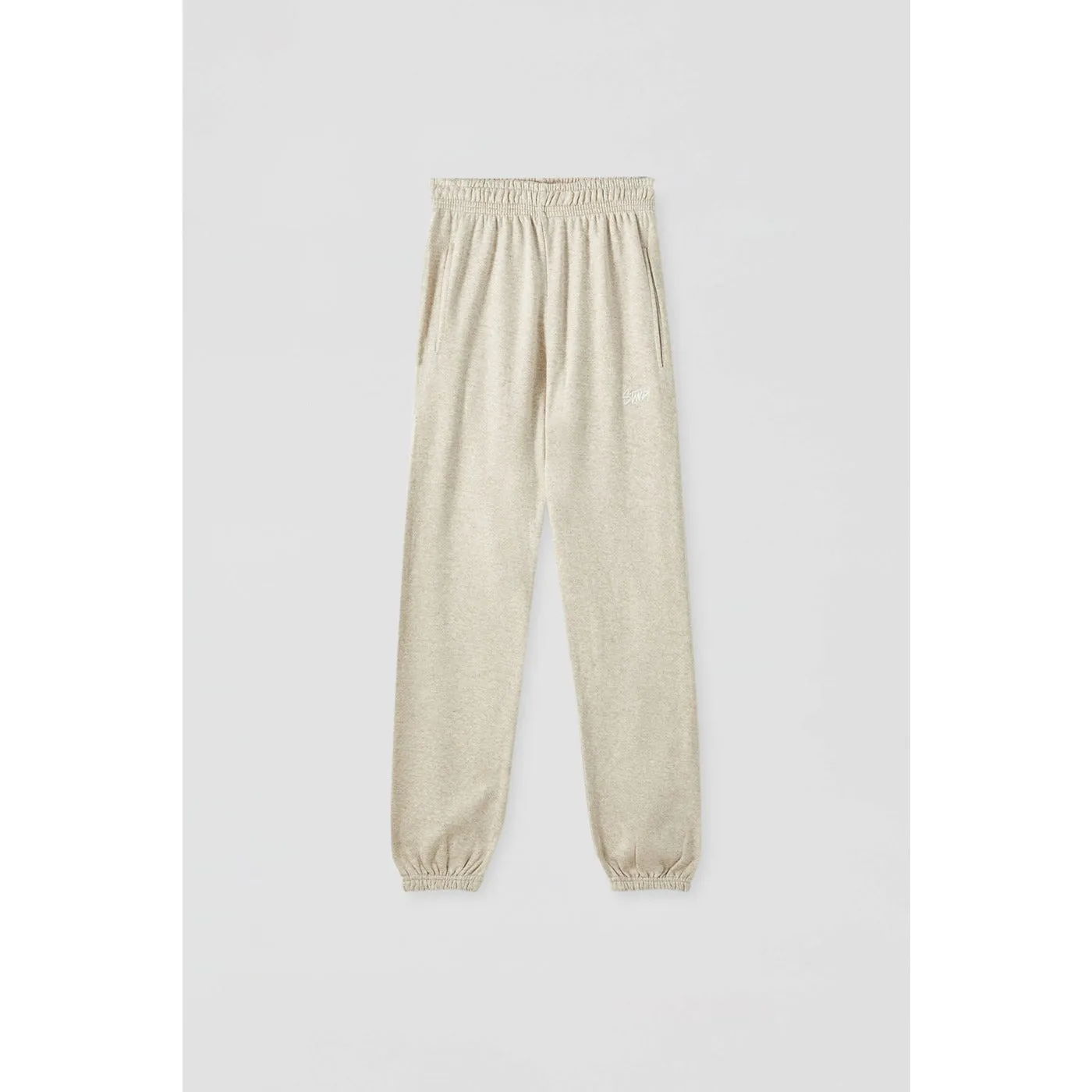 PB Embroidered STWD Beige sweatpants