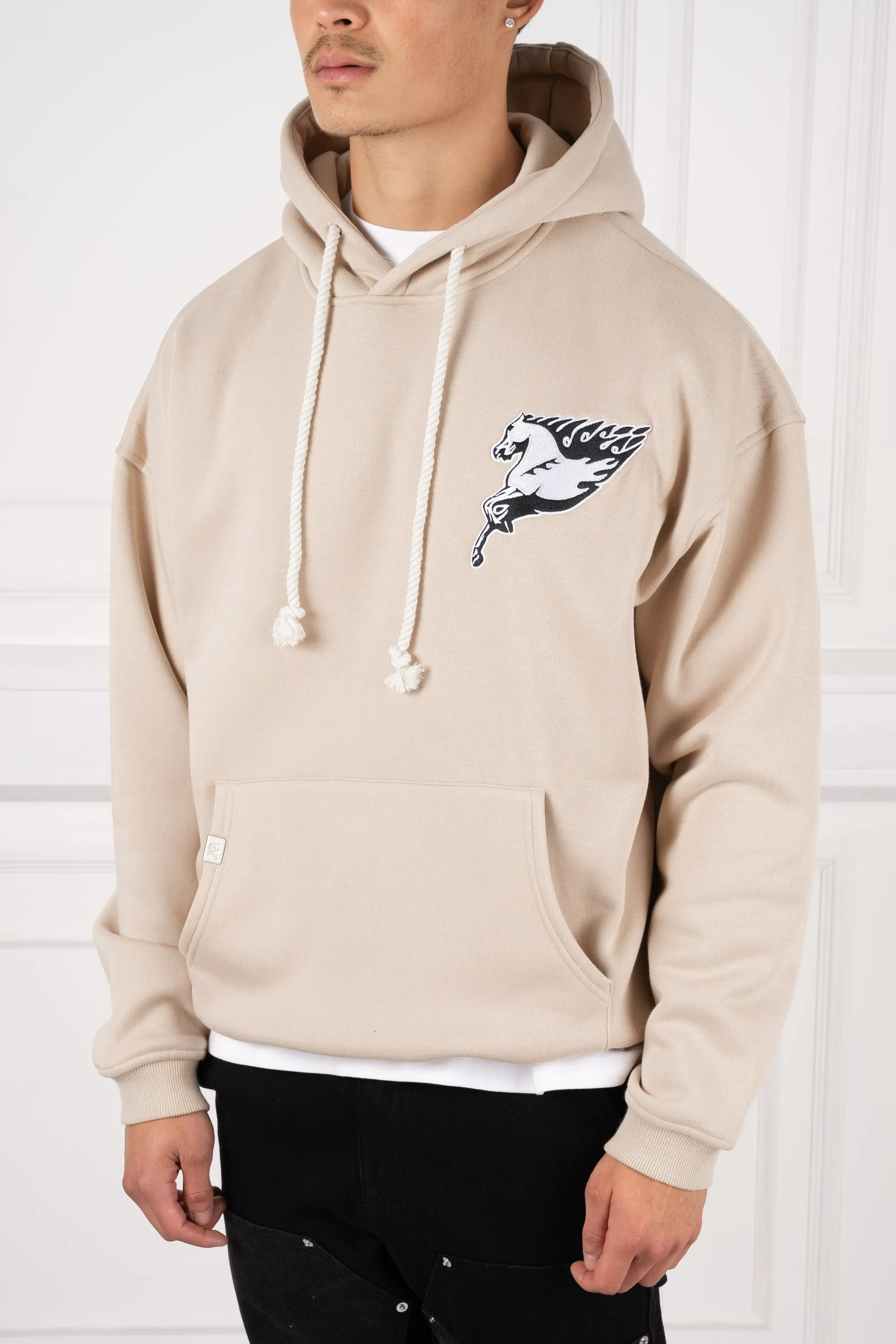 Pegasus Rope Hoodie - Stone