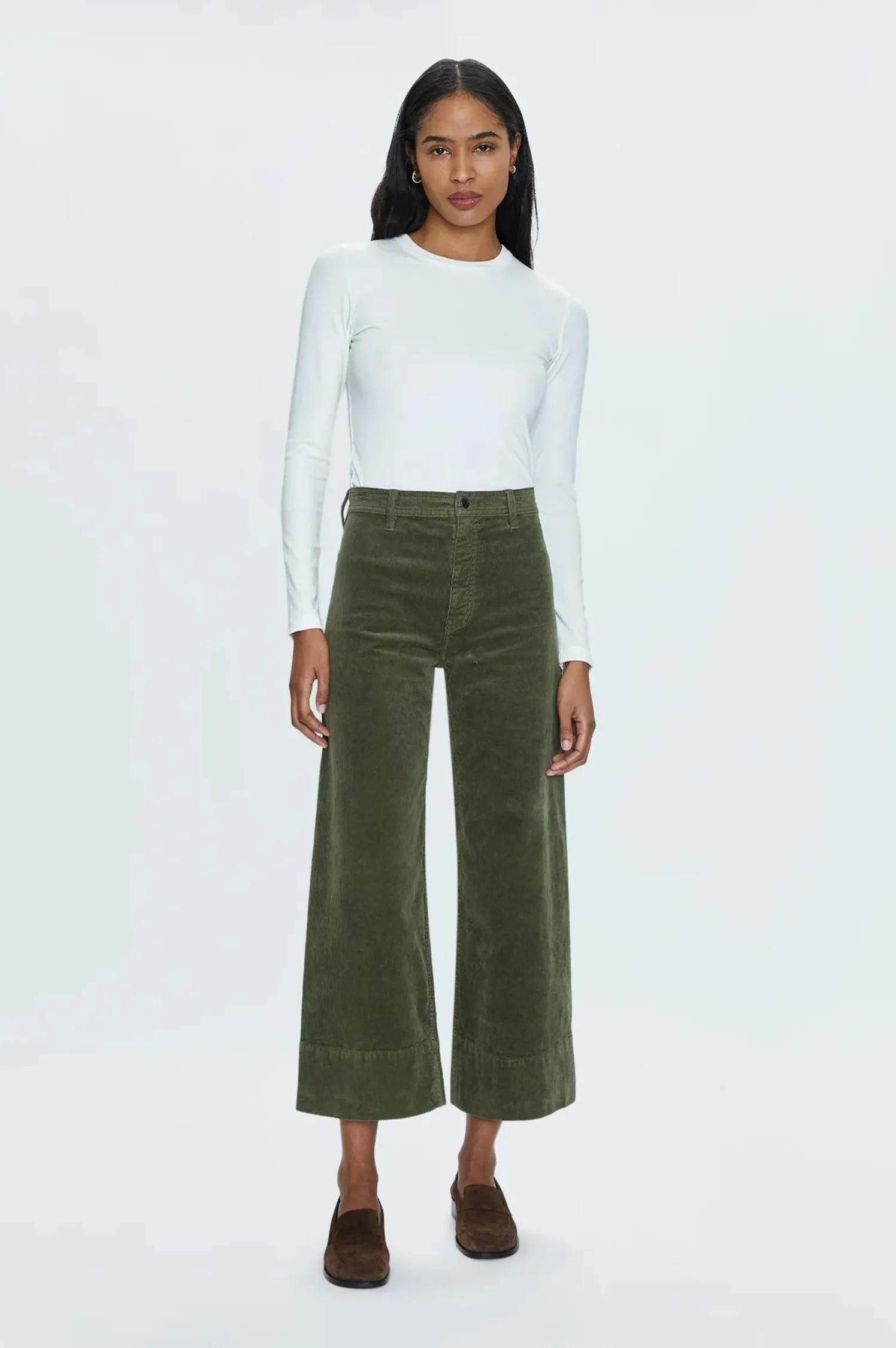 Penny High Rise Wide Leg Crop - Martini