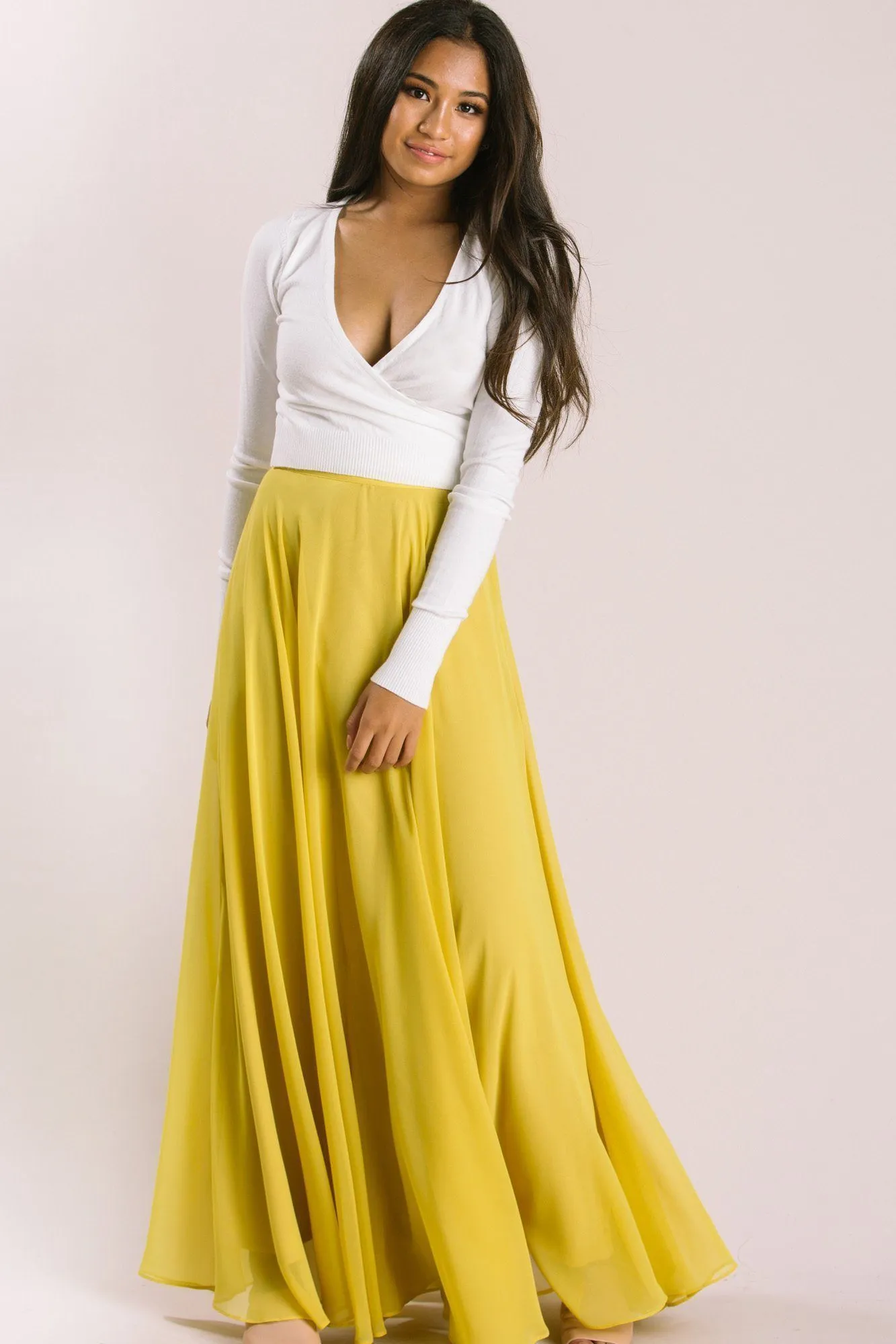 Petite Amelia Full Maxi Skirt