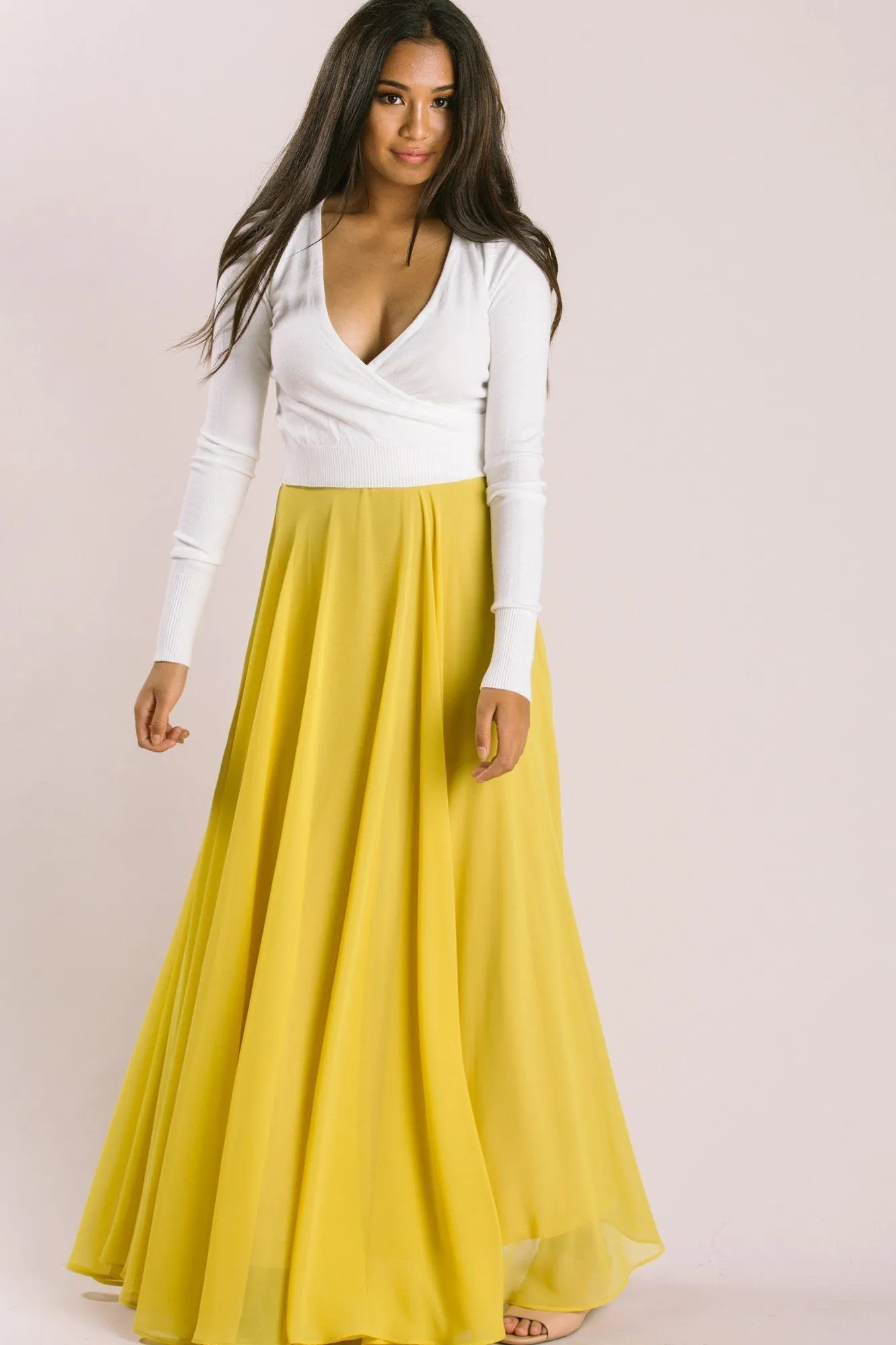 Petite Amelia Full Maxi Skirt