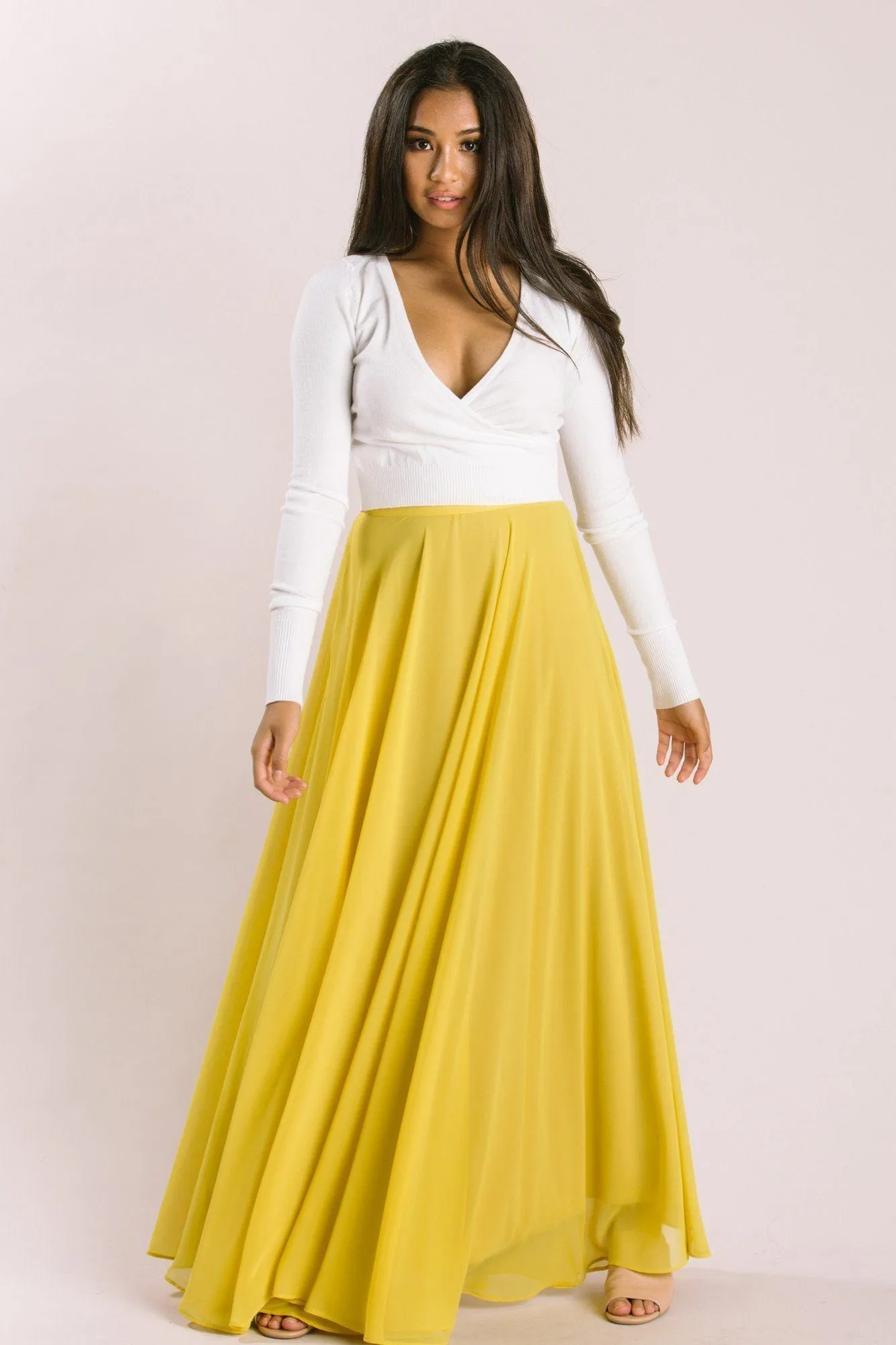 Petite Amelia Full Maxi Skirt