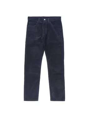 PINCORD 5-POCKET PANTS - NAVY