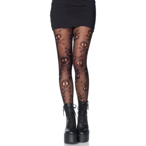 Pirate Booty Skull Net Pantyhose - Leg Avenue