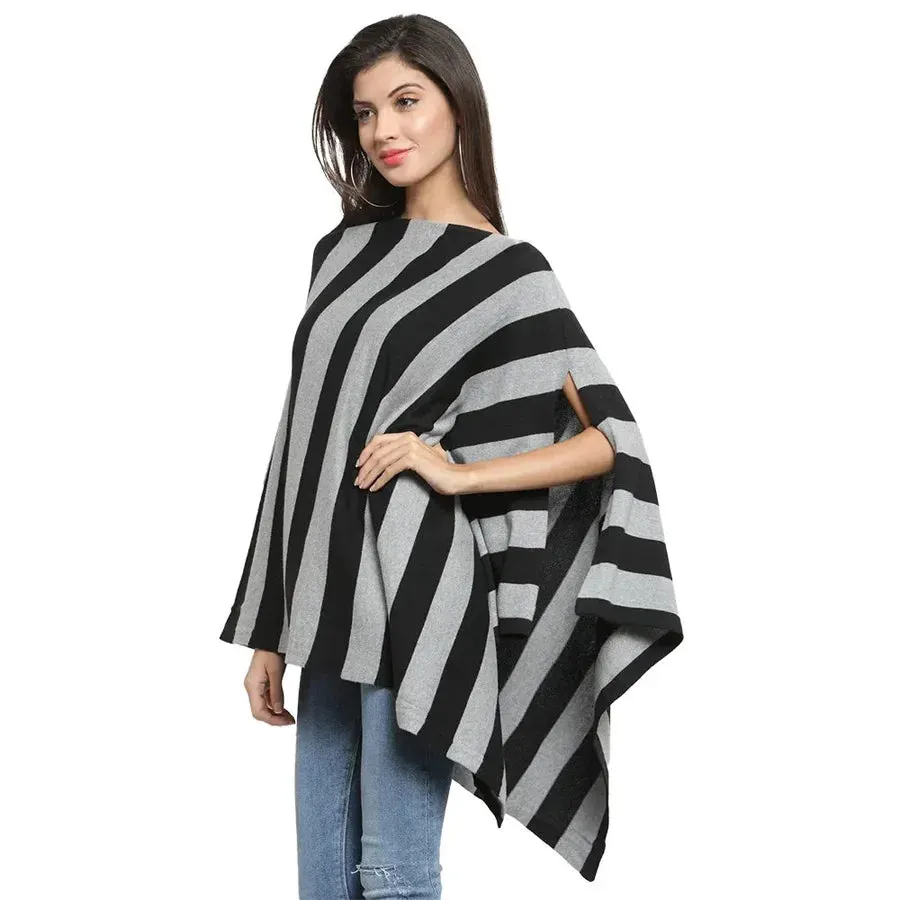 Pluchi Hannah Maternity Poncho (Black/Grey)