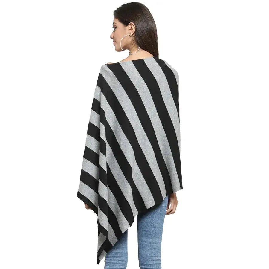 Pluchi Hannah Maternity Poncho (Black/Grey)