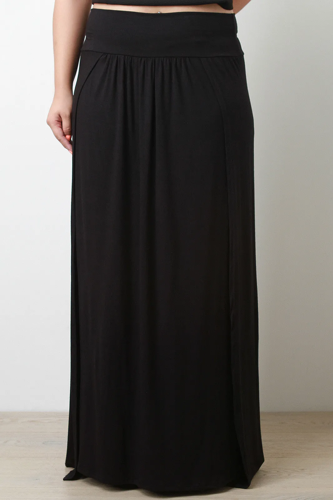 Plus Size Maxi Skirt