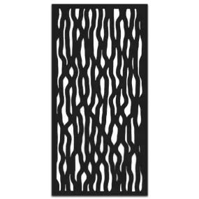 Powder Coat Metal Screen Vine Charcoal