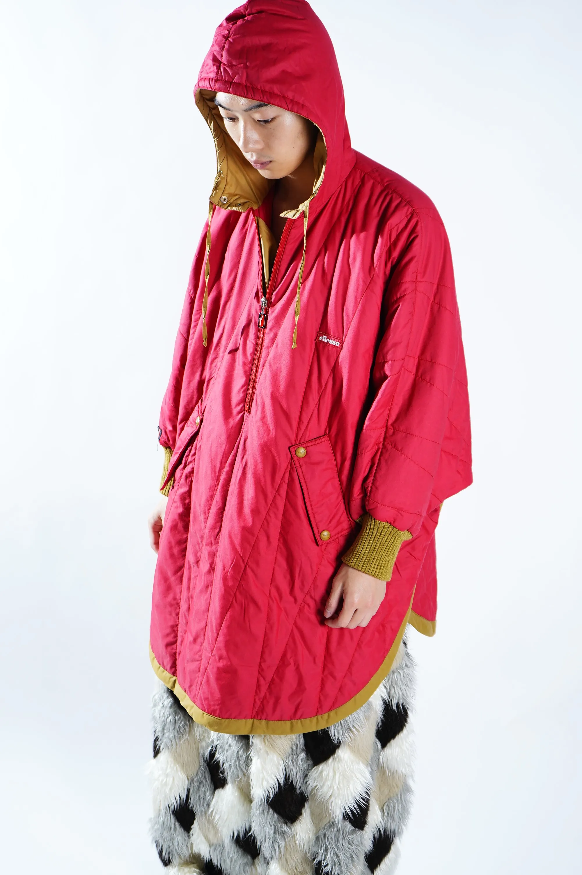 "ellesse" -Nylon Padded Poncho-