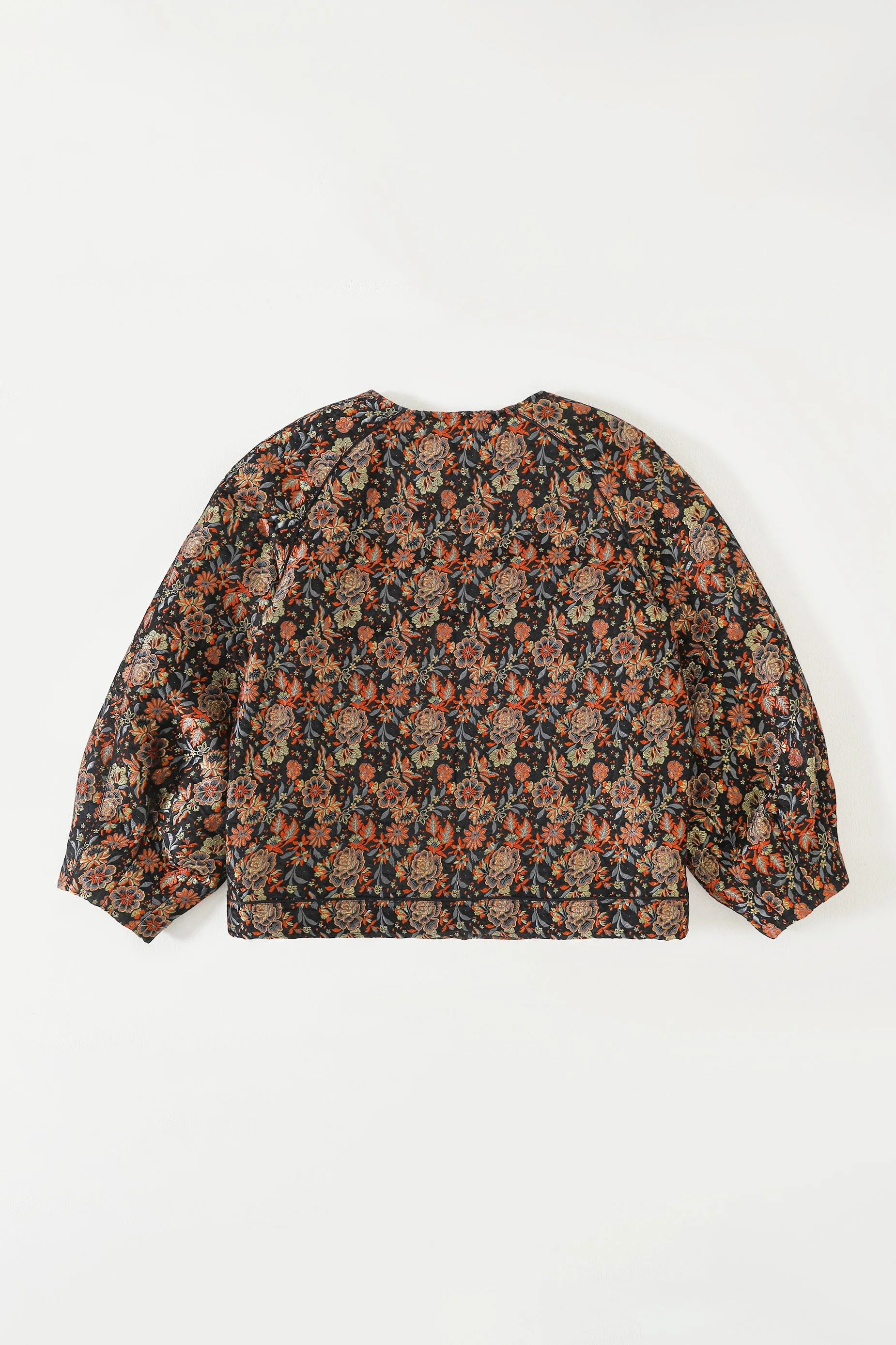 "RAJ" SILK JAMAWAR OVERSIZED BOMBER