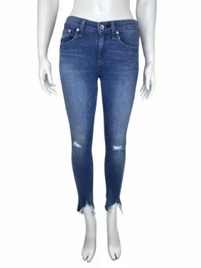 Rag & Bone Women's Cate Mid-Rise Ankle Skinny Jeans Hazy Daze  Size 25 (0)