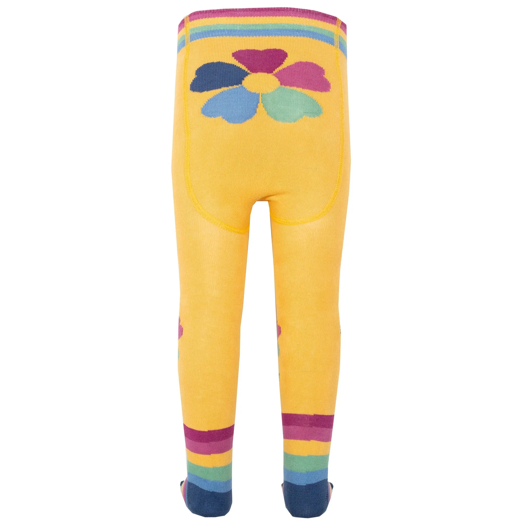 Rainbow flower tights