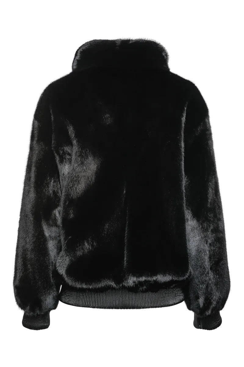 Ranch Mink Fur Bomber Jacket