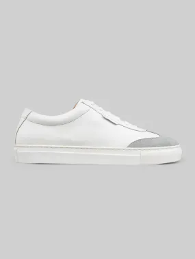 Rawls Men White Suede & Synthetic Leather Sneakers