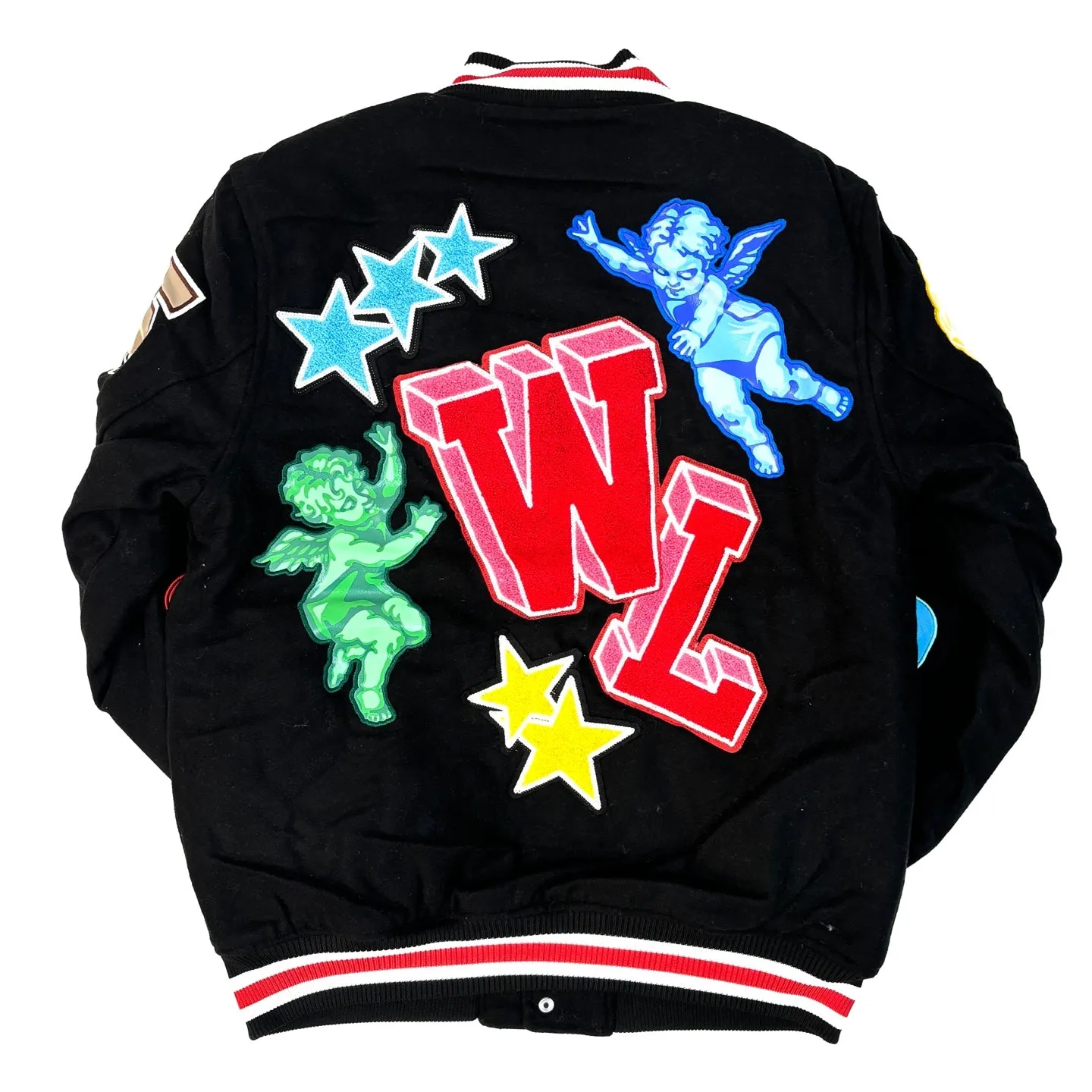 REBEL MINDS World Champs Graphic Varsity Jacket