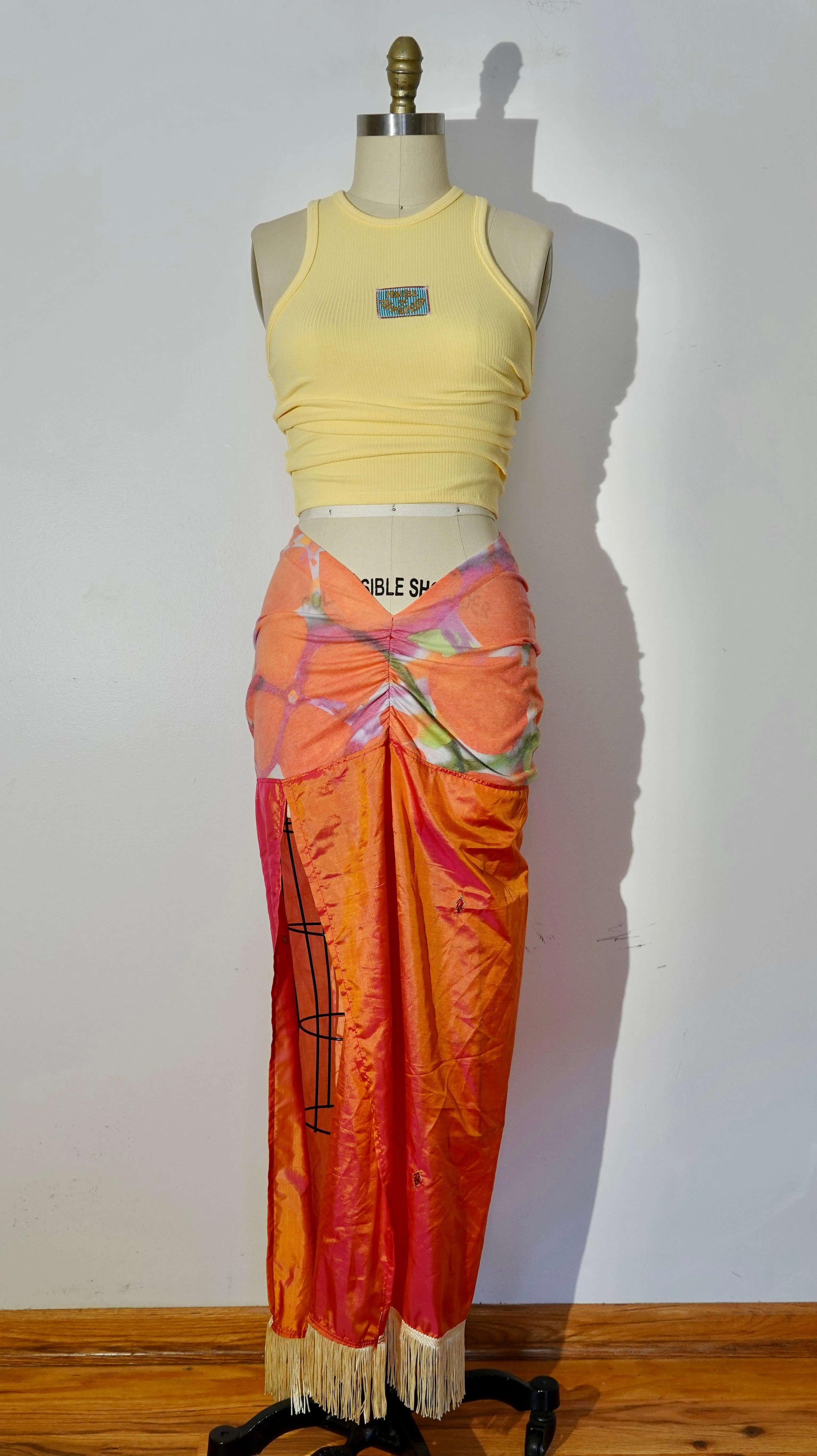 Reclaimed Strawberry Lemonade Maxi Skirt