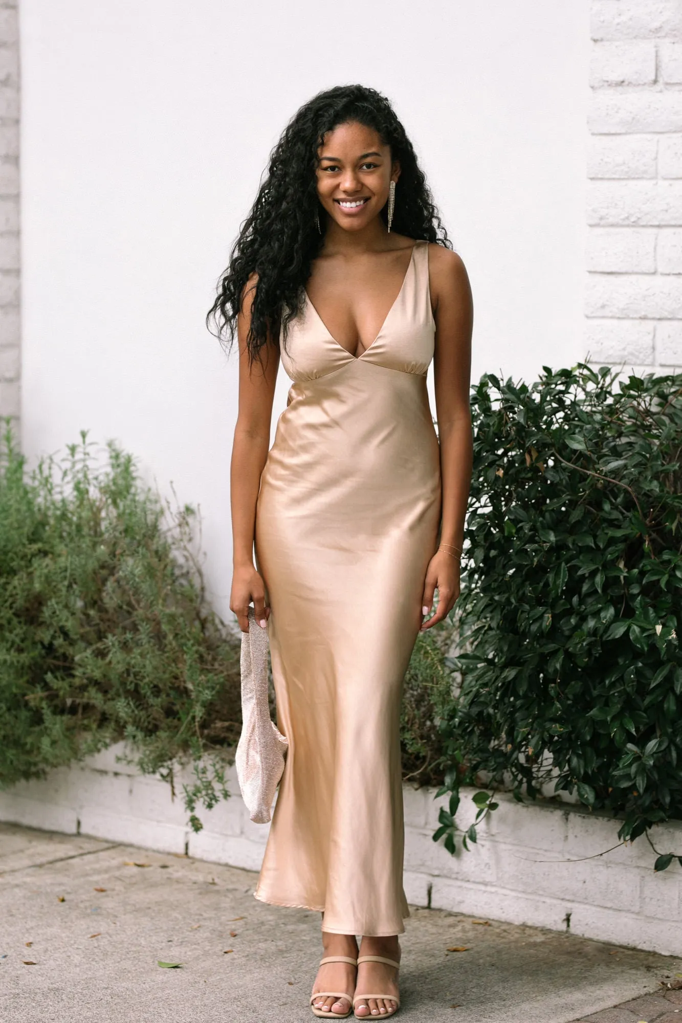 Reeva Satin Maxi Dress