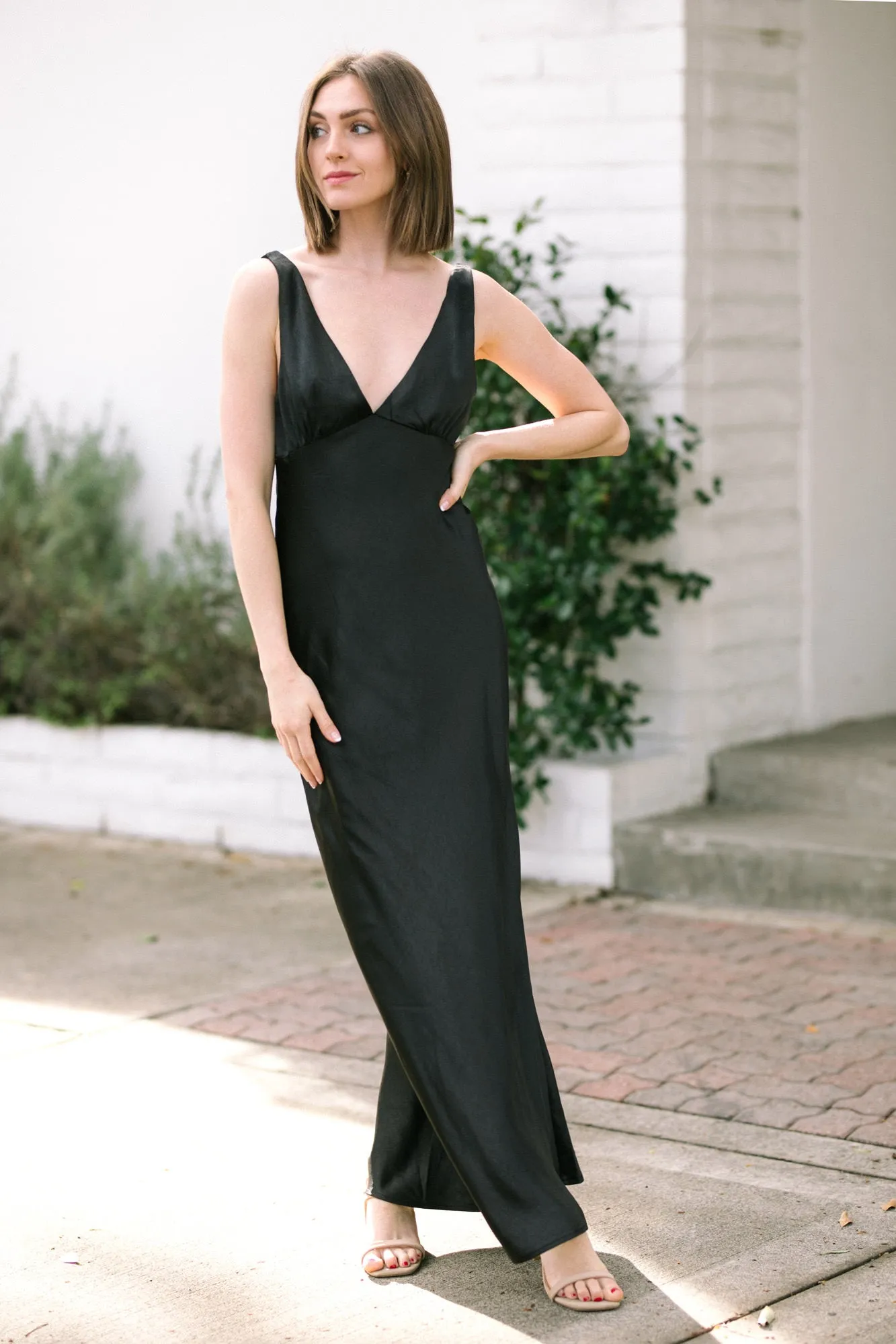 Reeva Satin Maxi Dress