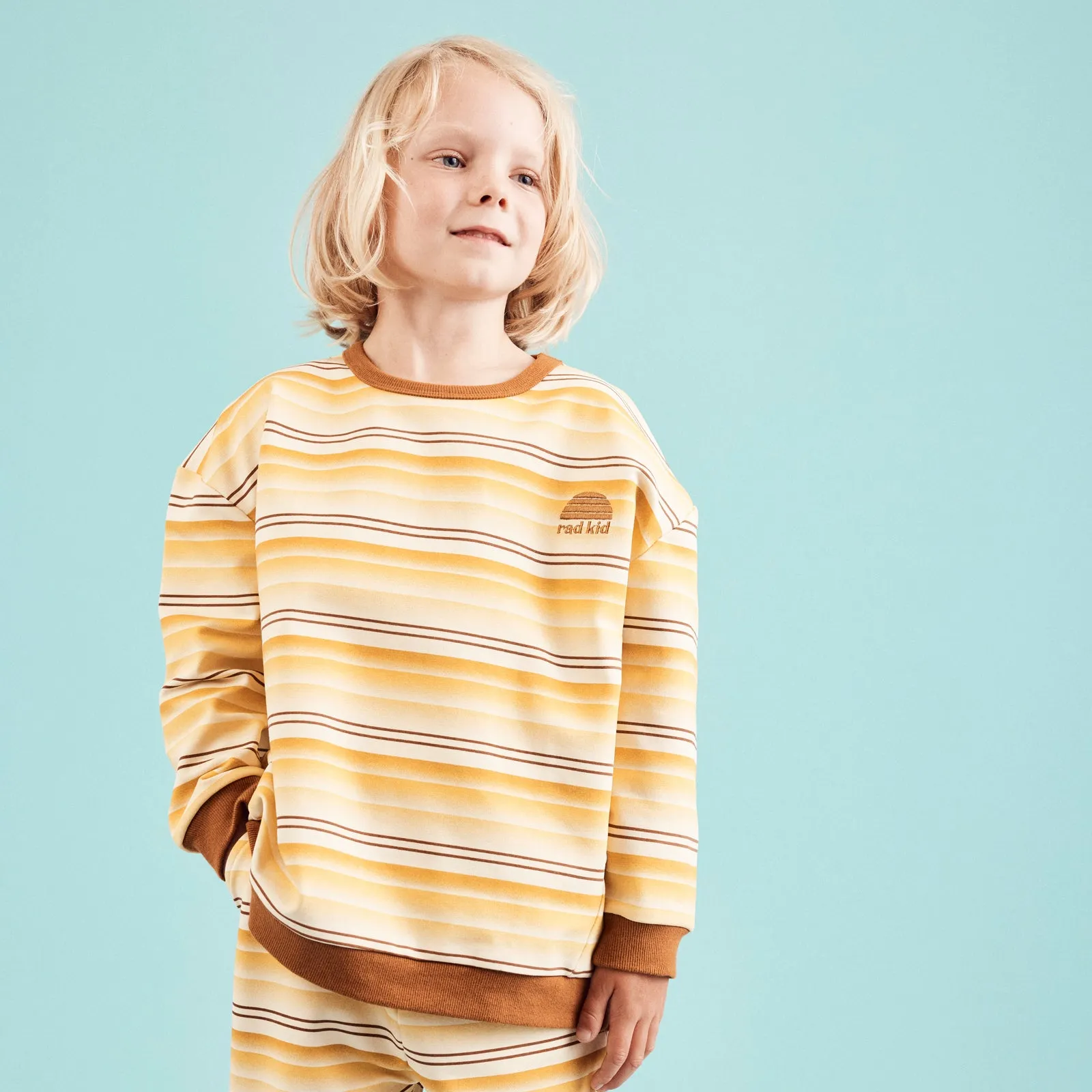 Retro Stripe Organic Cotton Twinset