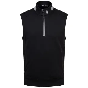 RLX Classic Fit Half Zip Stretch Jersey Gilet Black - AW24