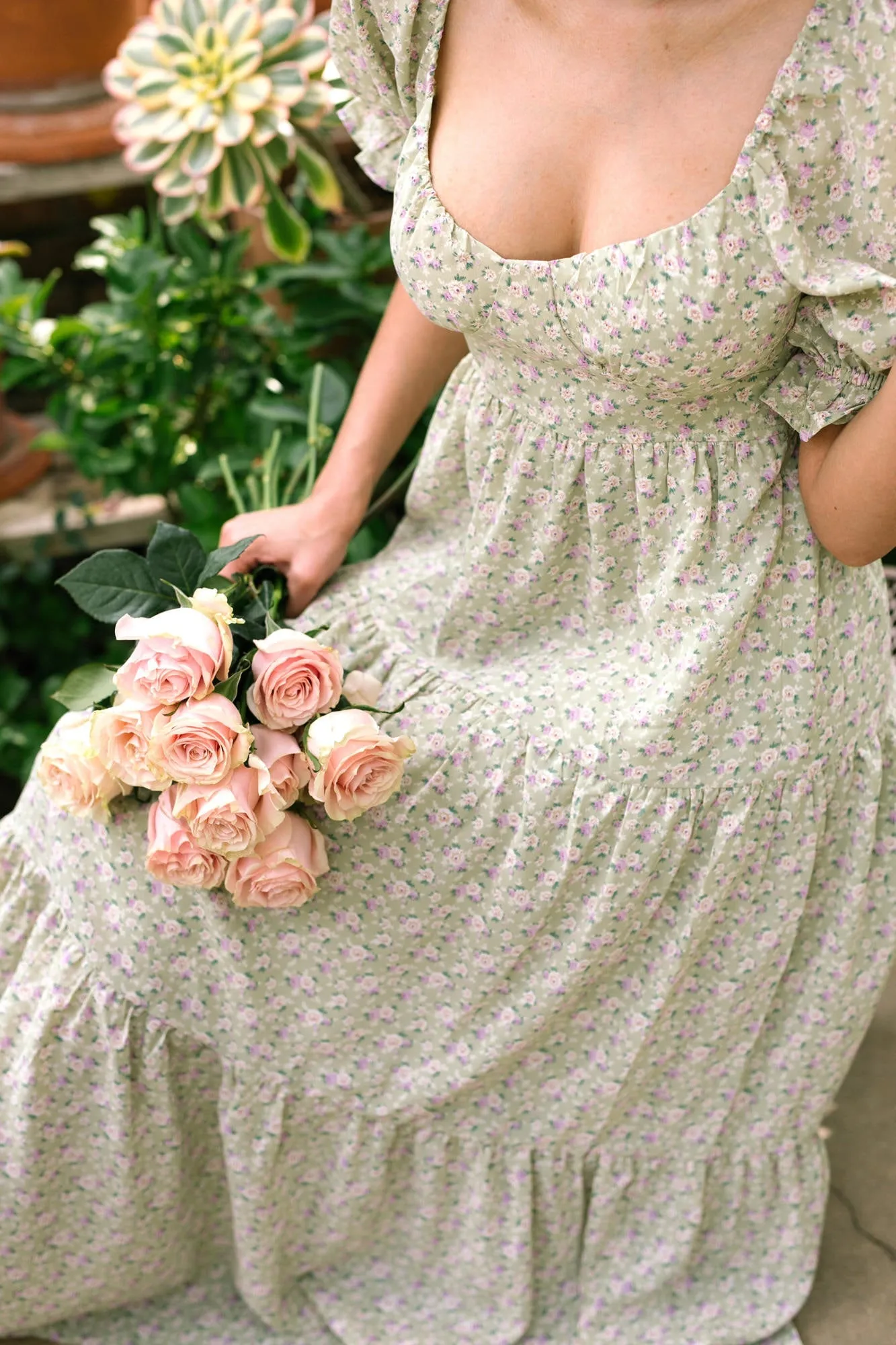 Roseanne Floral Tiered Dress