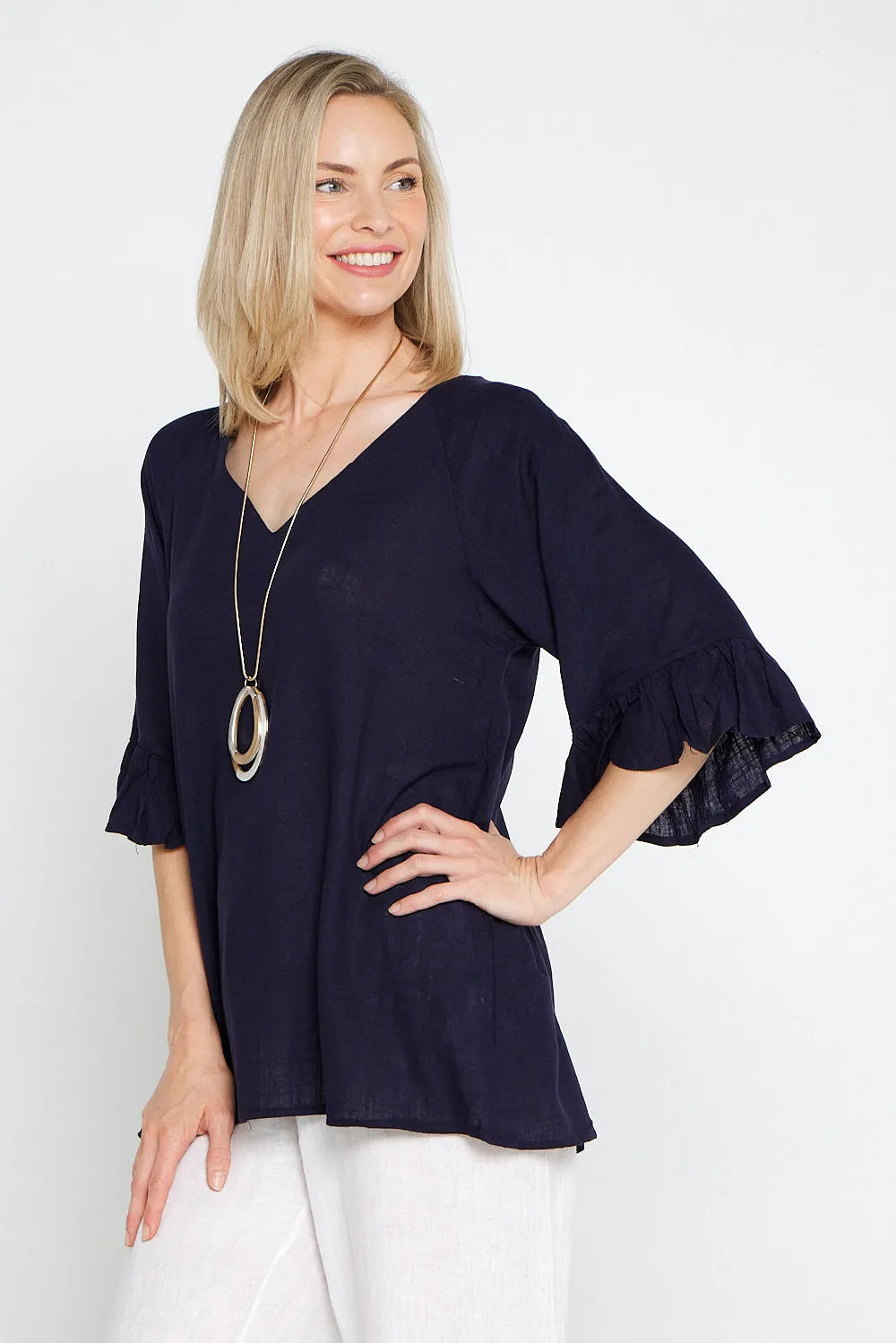 Samar Top - Navy