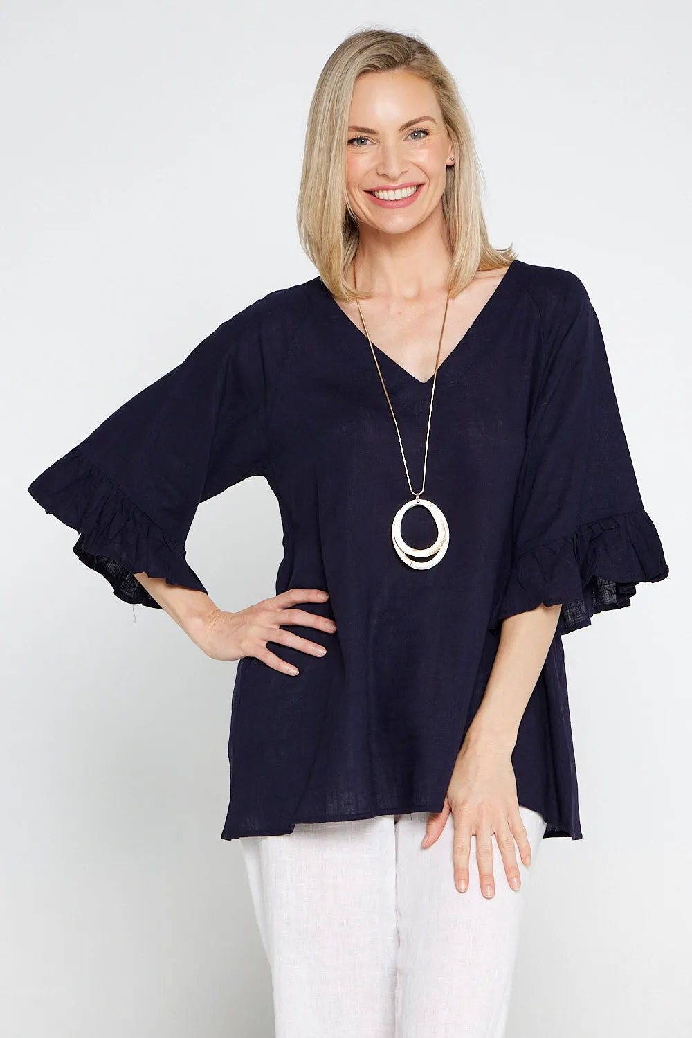 Samar Top - Navy