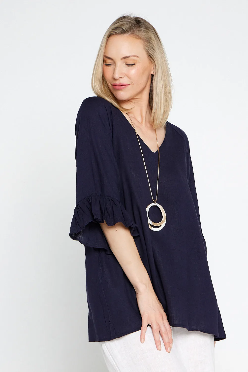 Samar Top - Navy