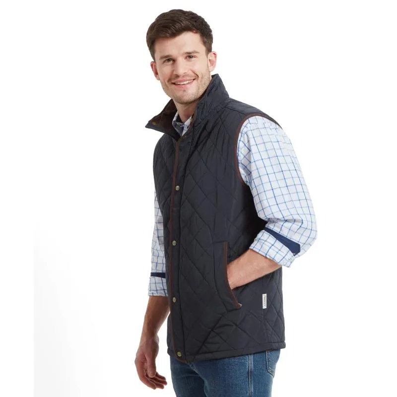 Schoffel Barrowden Quilted Mens Gilet - Midnight