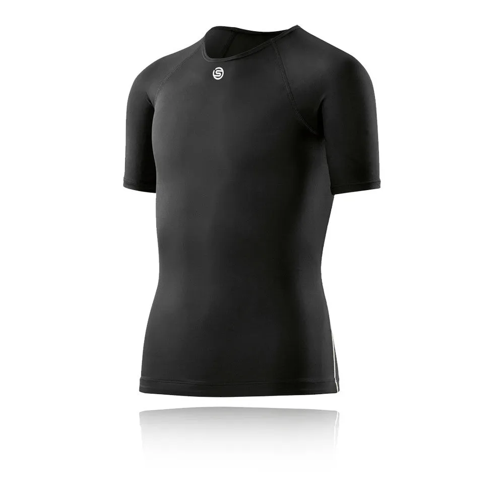 Skins DNAmic Youth Compression Short Sleeve Top - Black